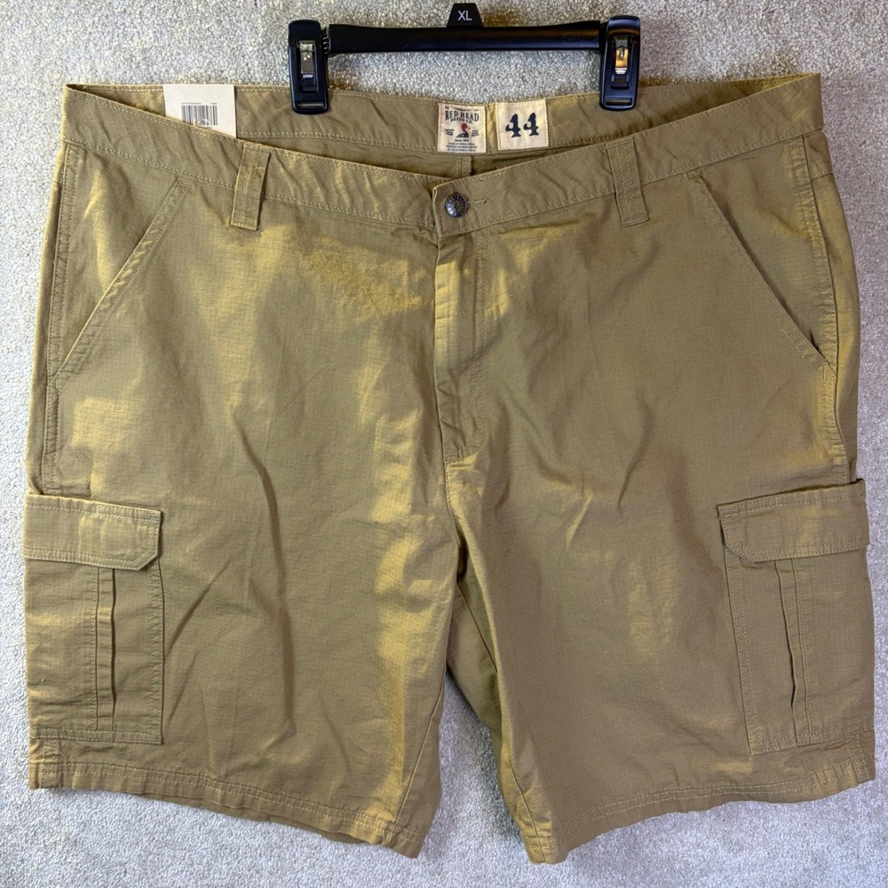 RedHead Cargo Shorts Mens 44x10 Beige Copper Creek Ripstop Outdoor Utility NEW